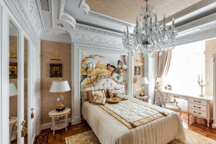 классический стиль в спальне