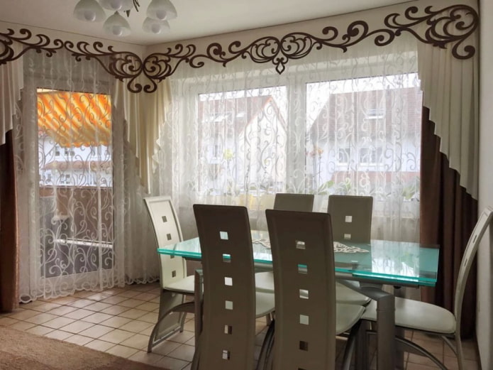 ажурный ламбрекен из фетра ажурный ламбрекен из фетра