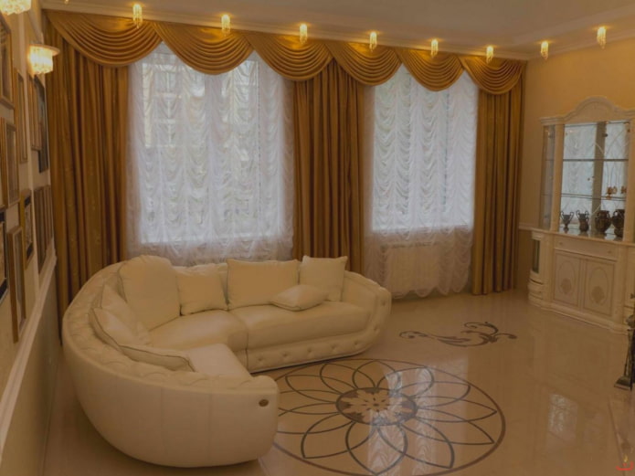 ламбрекены на два окна в интерьере ламбрекены на два окна в интерьере