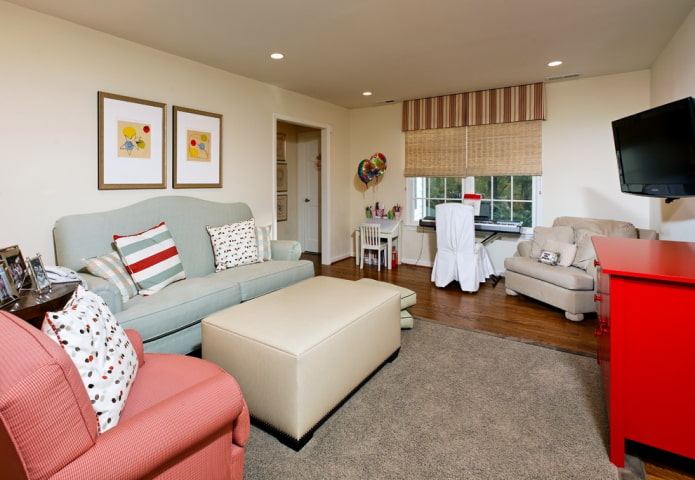 ламбрекен в сочетании с римскими шторами ламбрекен в сочетании с римскими шторами