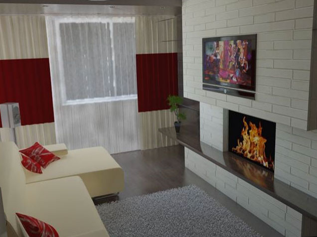 Спальня в оттенках красного/пурпурного Спальня в оттенках красного/пурпурного