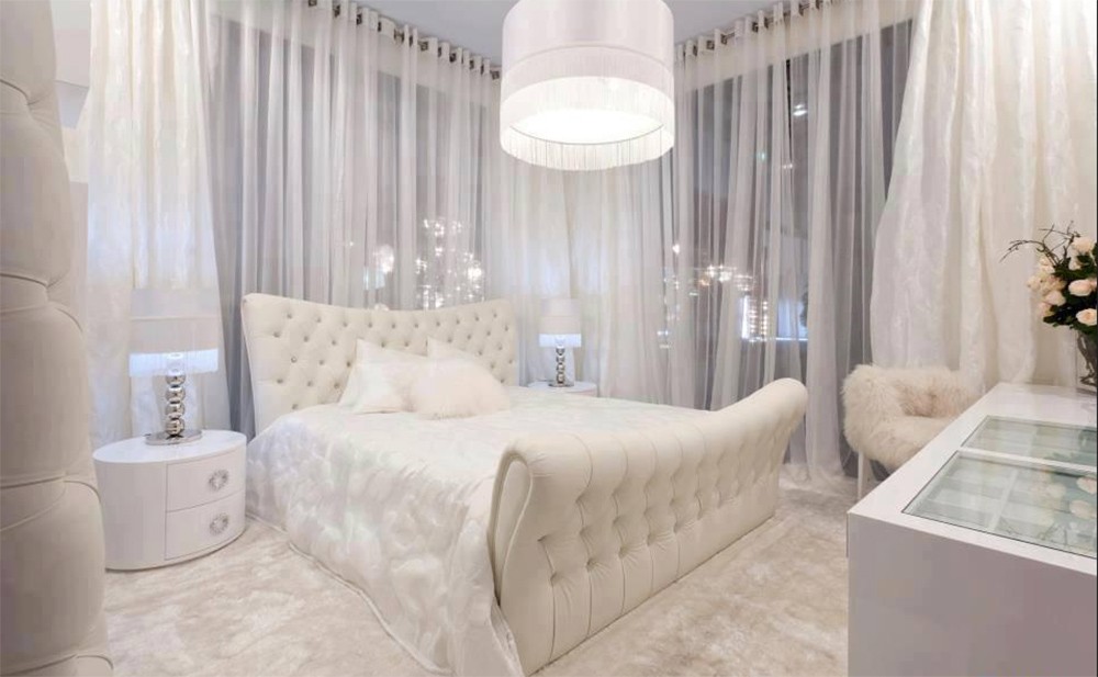 белая спальня декор фото