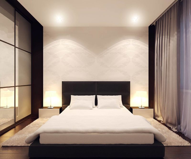 Дизайн спальни в стиле минимализма размерами 3 на 3 метра