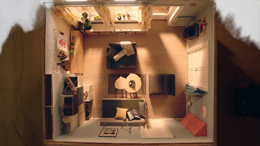 Ремонт в общежитии в комнате 18 метров идеи