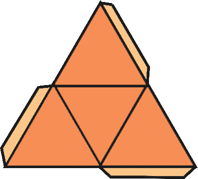 Развертка правильного тетраэдра. Развертка правильного тетраэдра а4. Правильный тетраэдр развертка для склеивания. Пирамида для склеивания.