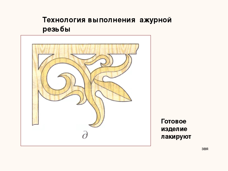 Чертеж для резьбы по дереву