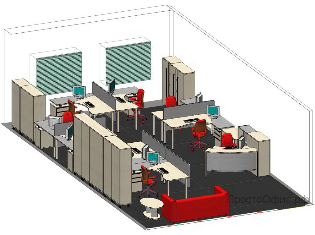 План рационального размещения компьютеров в помещении