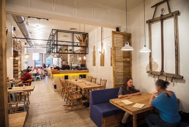 Чудесный дизайн интерьера кафе-ресторана Livada в Румынии