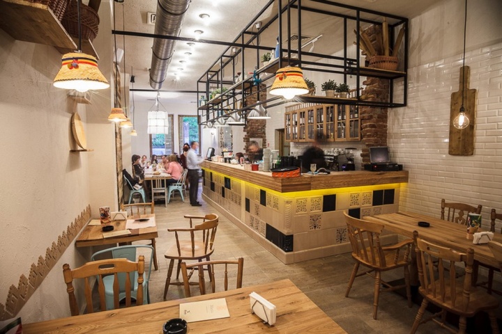Прекрасный дизайн интерьера кафе-ресторана Livada в Румынии