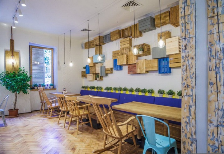 Необычный дизайн интерьера кафе-ресторана Livada в Румынии