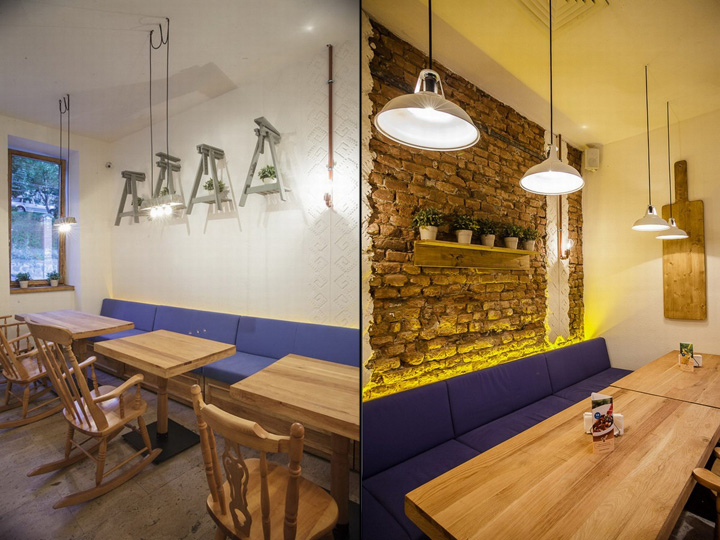 Головокружительный дизайн интерьера кафе-ресторана Livada в Румынии
