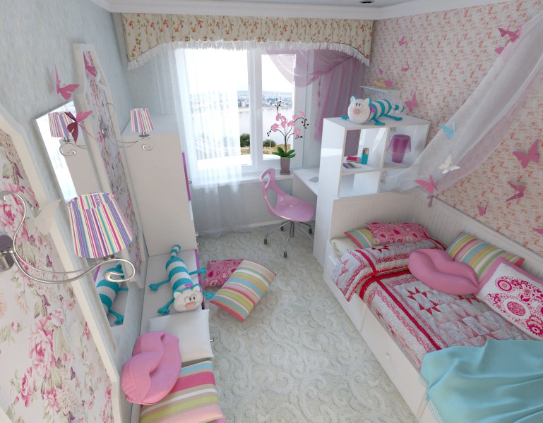 дизайн детской комнаты 6 кв.м фото