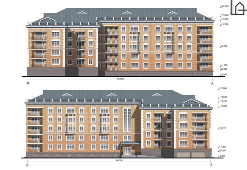 Проект пятиэтажного жилого дома