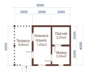 «Проекты бани с комнатой отдыха: особенности составления, виды» фото - proekt komnata otdyha 6