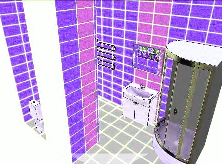 3d планировка ванная 