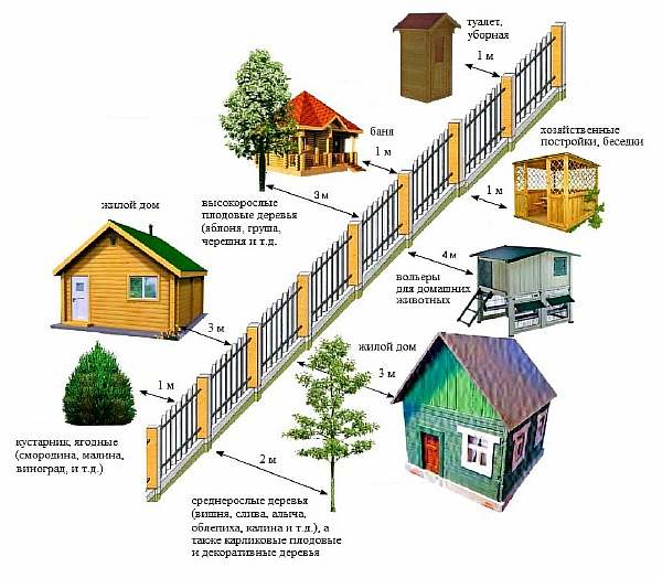 Изгородь на даче