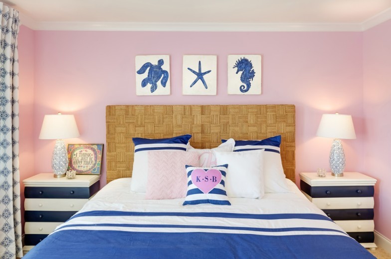 Розовая спальня - Дизайн интерьера 2018