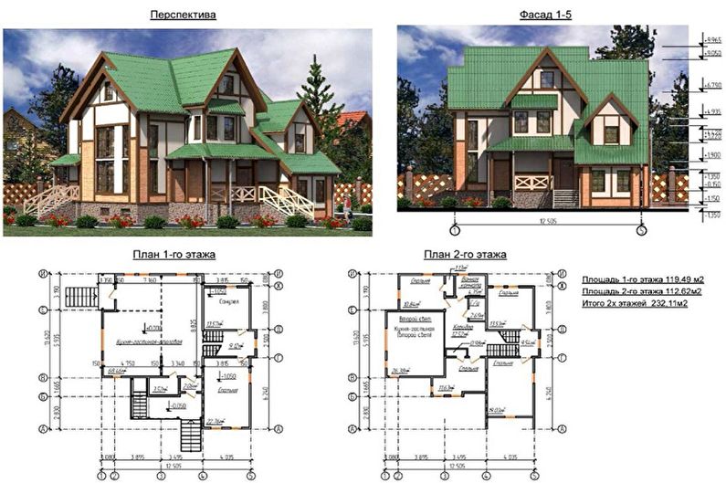 Идеи планировки двухэтажного дома