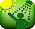 solar pool heating icon