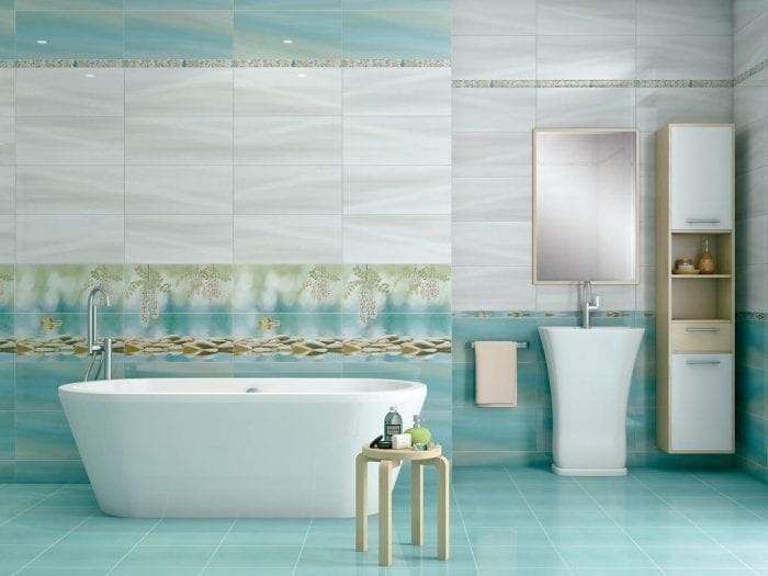 дизайн плитки в ванной
