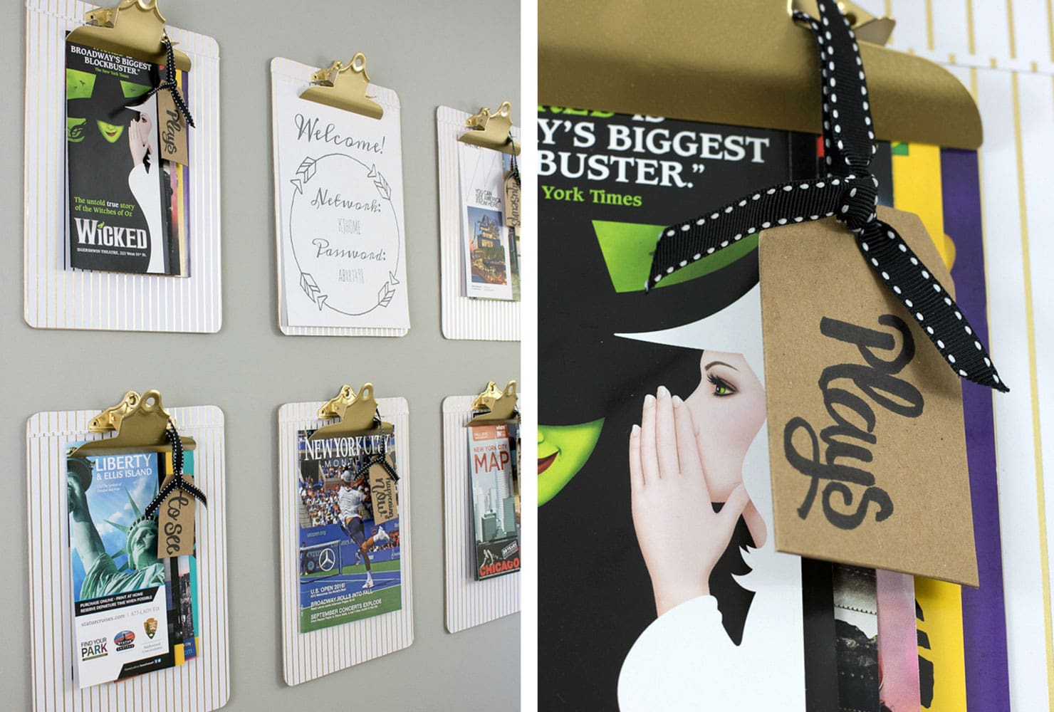 diy room decor photo clipboards500