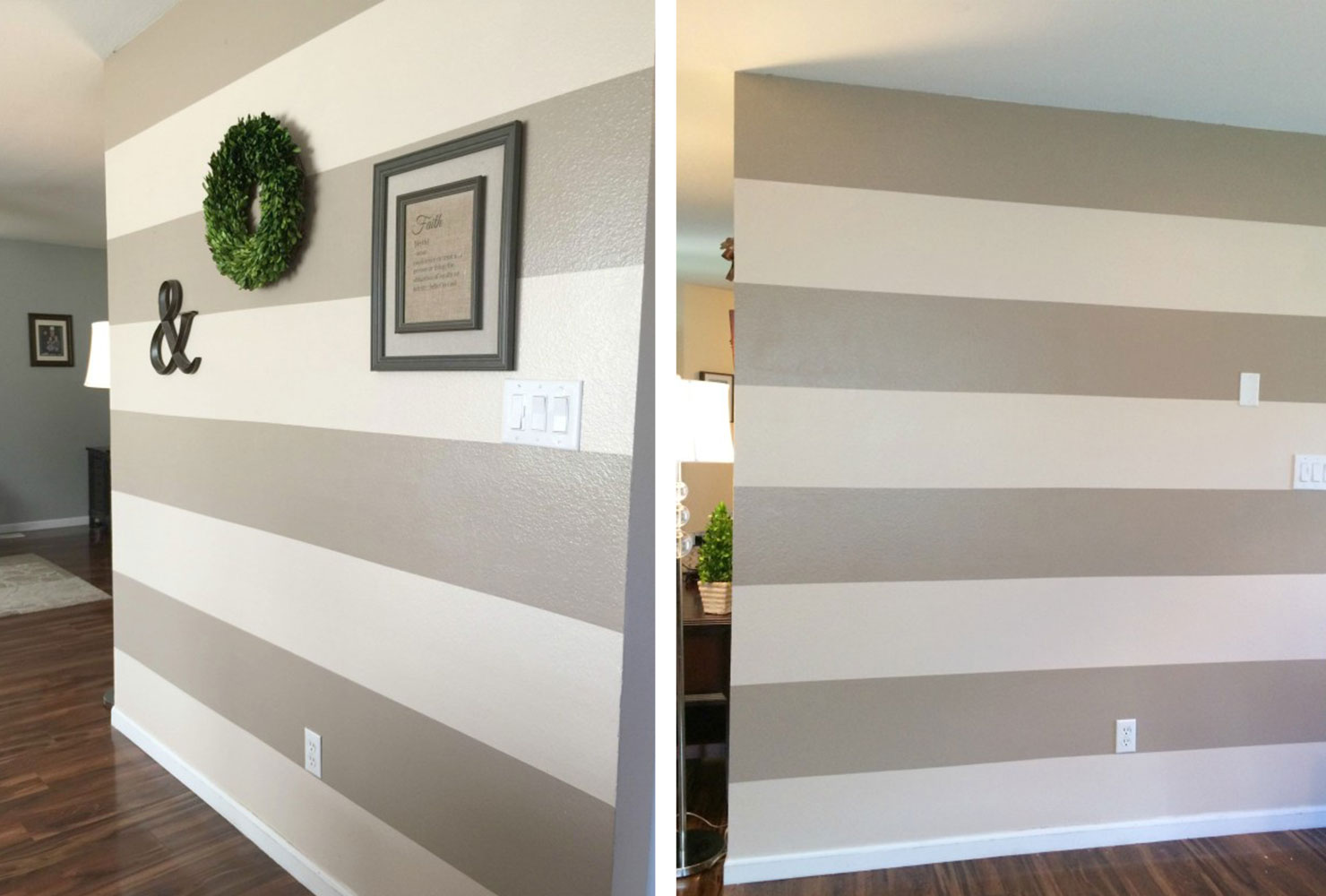 diy room decor wall stripes500