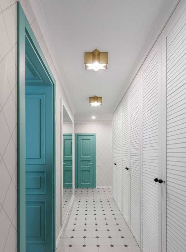 Узкий длинный коридор в квартире дизайн фото реальные